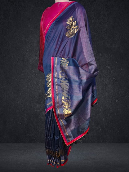 Formal Chanderi Zari Woven Saree