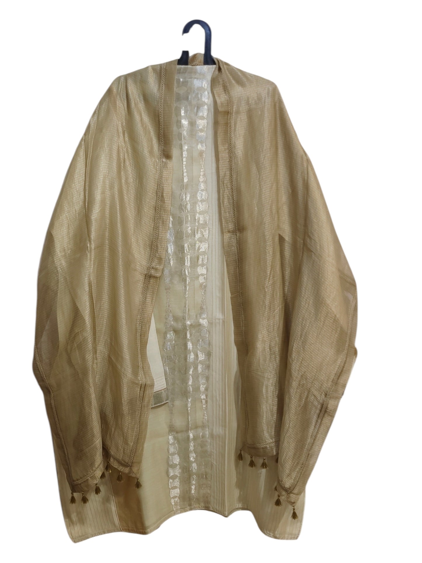 Semi Stitched Chanderi Formal Suitset