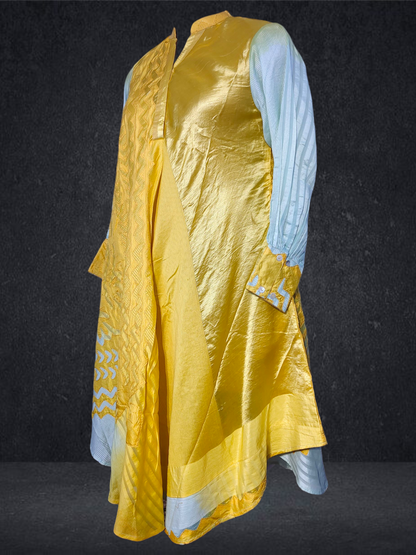 Stitched applique Long Dress VISHAL KAPUR STUDIO