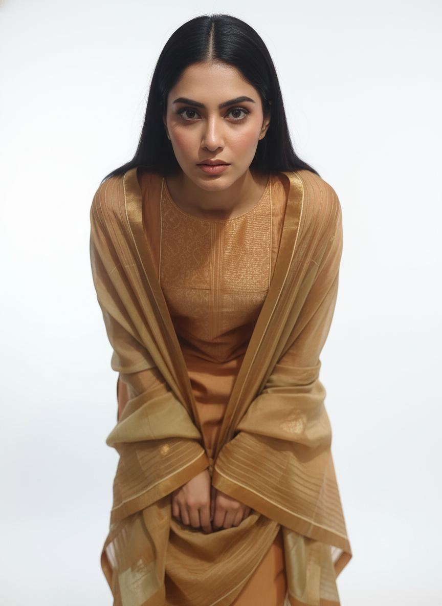 Semi Stitched Formal Chanderi Suitset