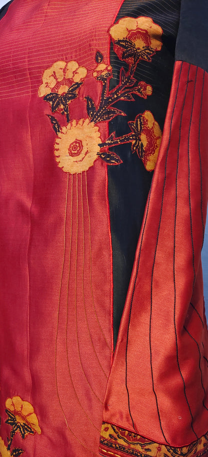 Semi Stitched Chanderi Kurta