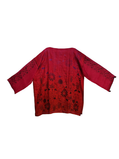 Semi Stitched linen kota Short Tunic