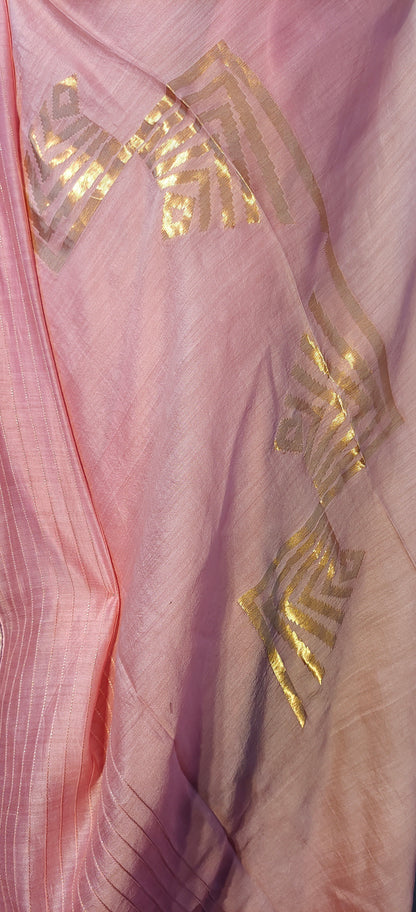 Semi Stitched Formal chanderi Suitset