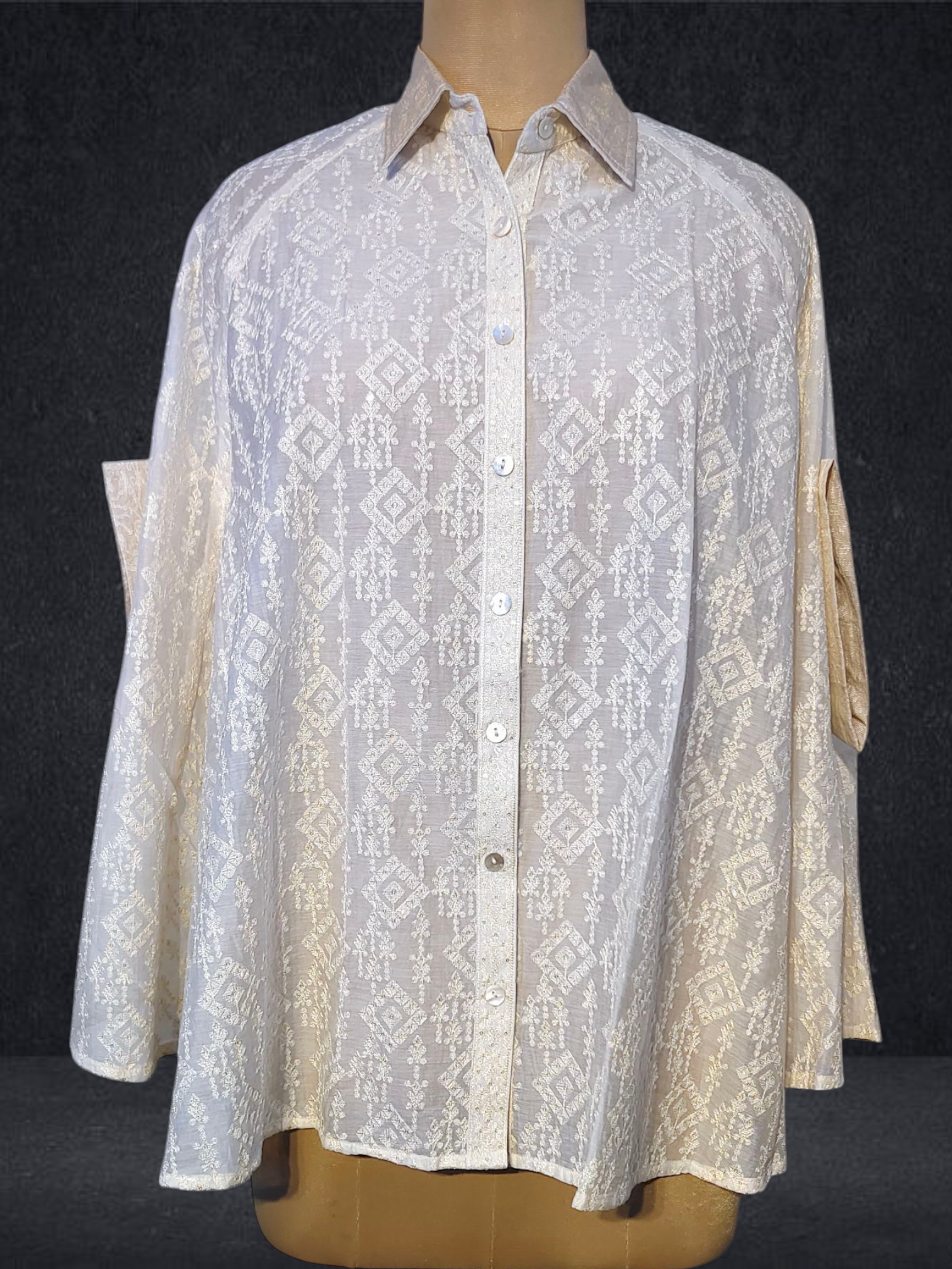 Stitched Embroidered Short Shirt VISHAL KAPUR STUDIO