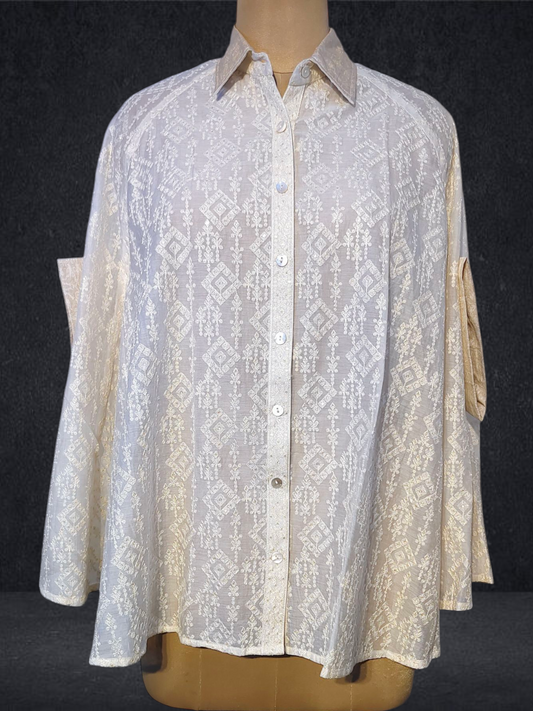 Stitched Embroidered Short Shirt VISHAL KAPUR STUDIO