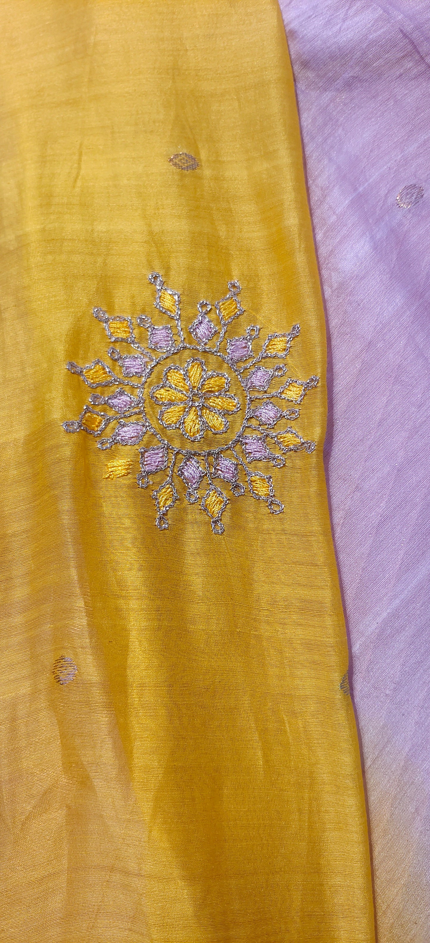 Semi Stitched Formal chanderi Suitset