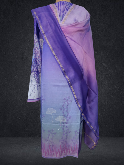 Semi Stitched Cotton Suitset