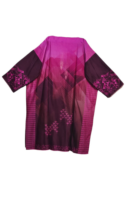 Semi Stitched Chanderi Casual Suitset