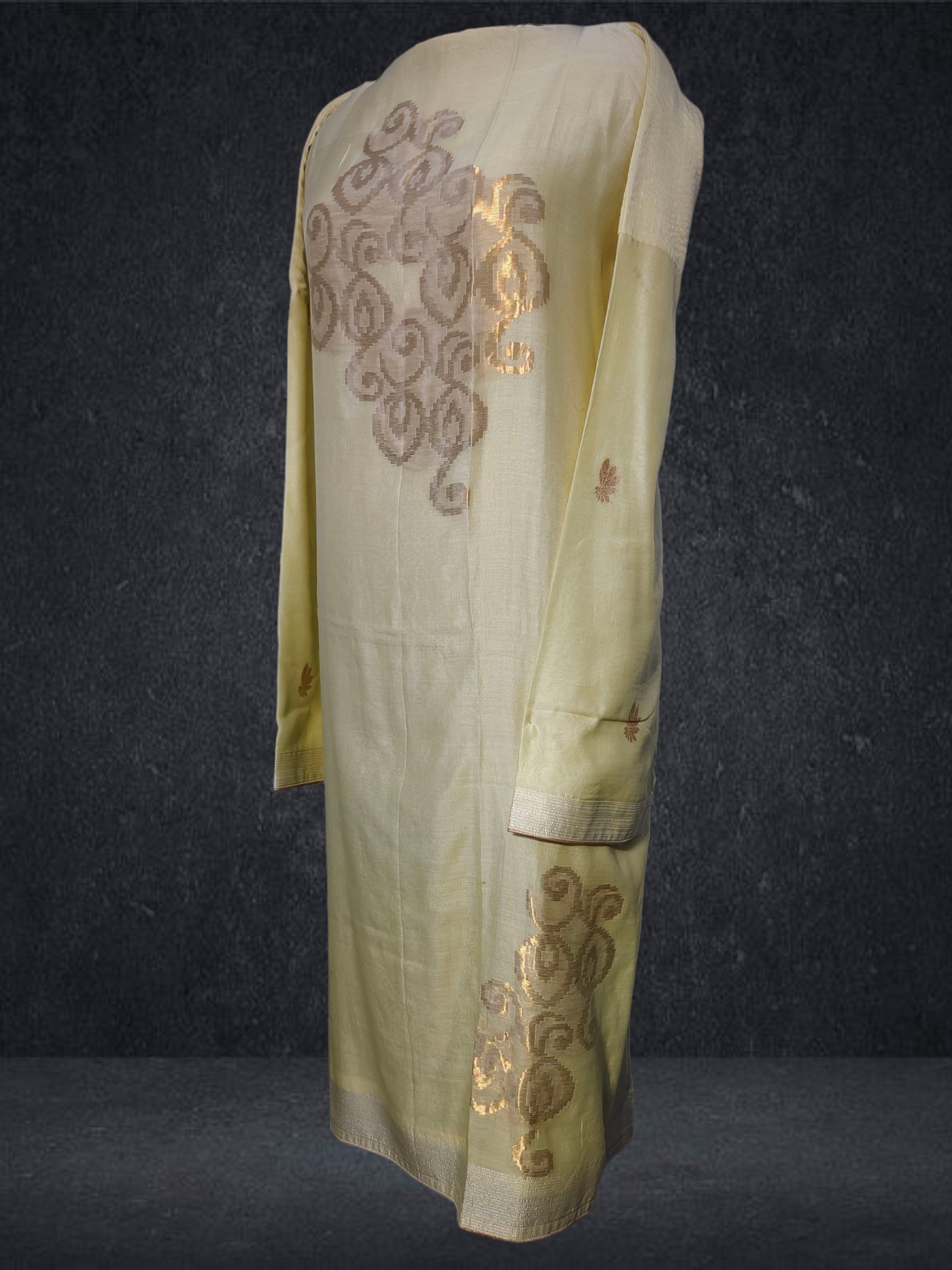 Semi Stitched Formal chanderi Suitset VISHAL KAPUR