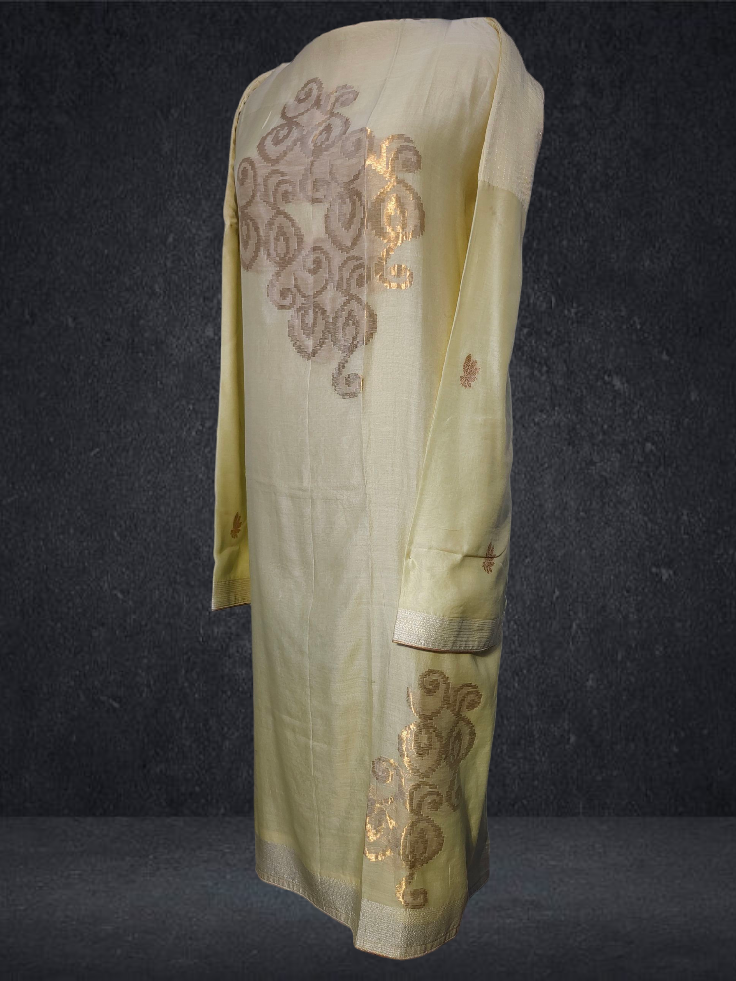 Semi Stitched Formal chanderi Suitset VISHAL KAPUR