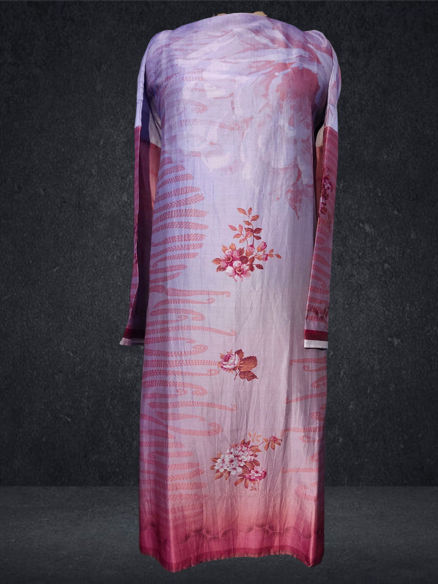 Semi Stitched Chanderi Casual Suitset