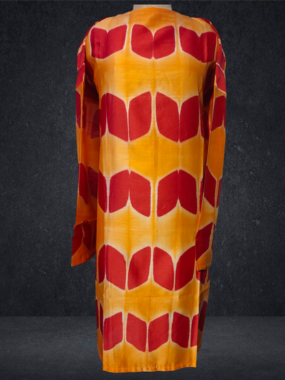 Semi Stitched Chanderi Kurta VISHAL KAPUR