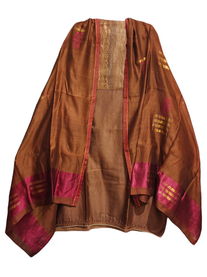 Semi Stitched Formal Chanderi Suitset
