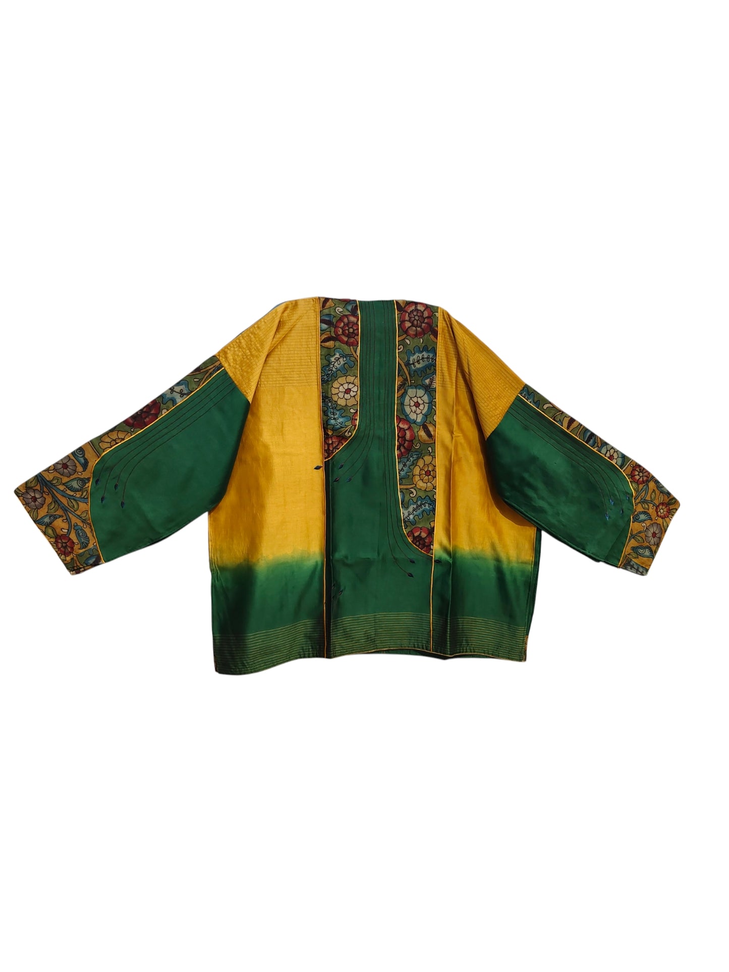 Semi Stitched Chanderi Kalamkari Short Tunic