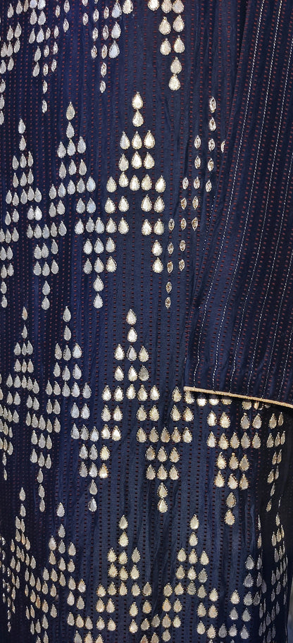(Copy) Semi Stitched Formal chanderi Suitset VISHAL KAPUR