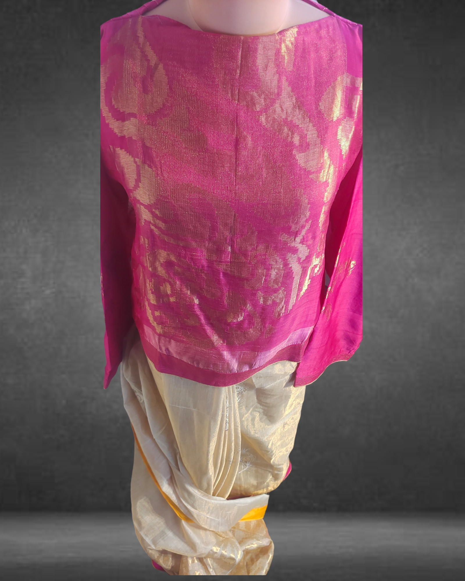 Formal Chanderi Tissue Saree(VKSR05MAY03) VISHAL KAPUR STUDIO