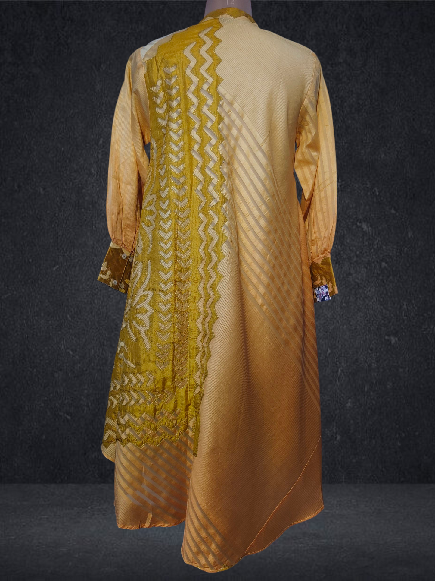 Stitched applique Long Dress