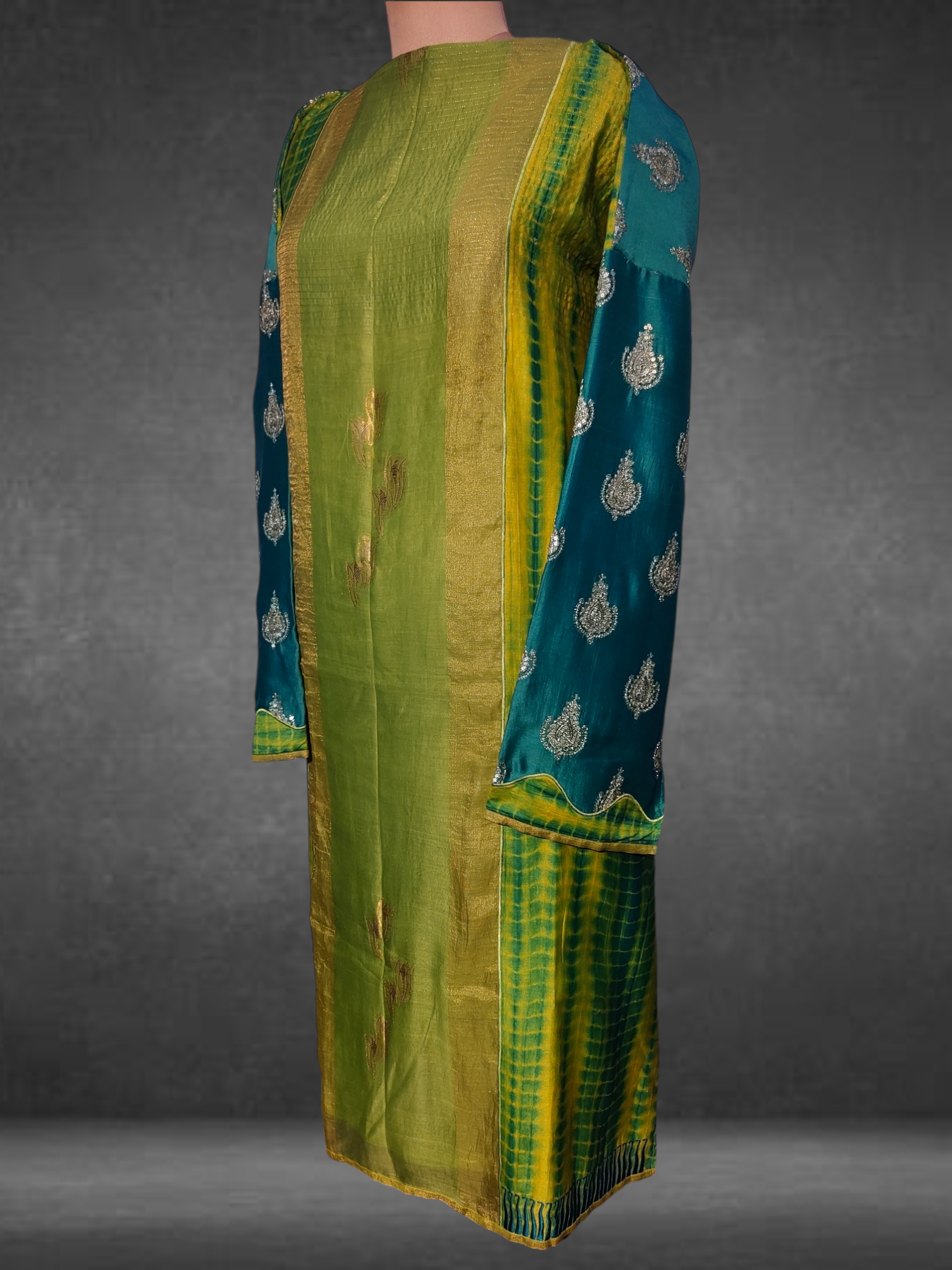 Semi Stitched Formal Chanderi suitset VISHAL KAPUR