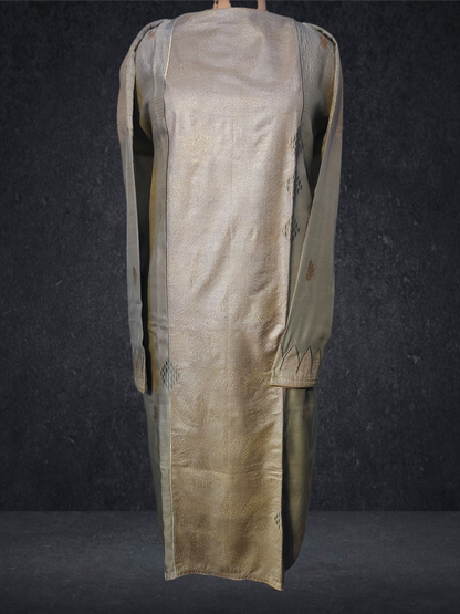 Semistitched Chanderi Zariwoven Kurta