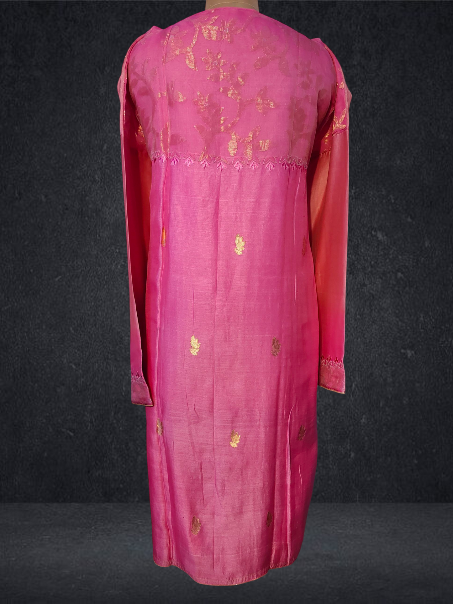Semi Stitched Formal chanderi Kurta