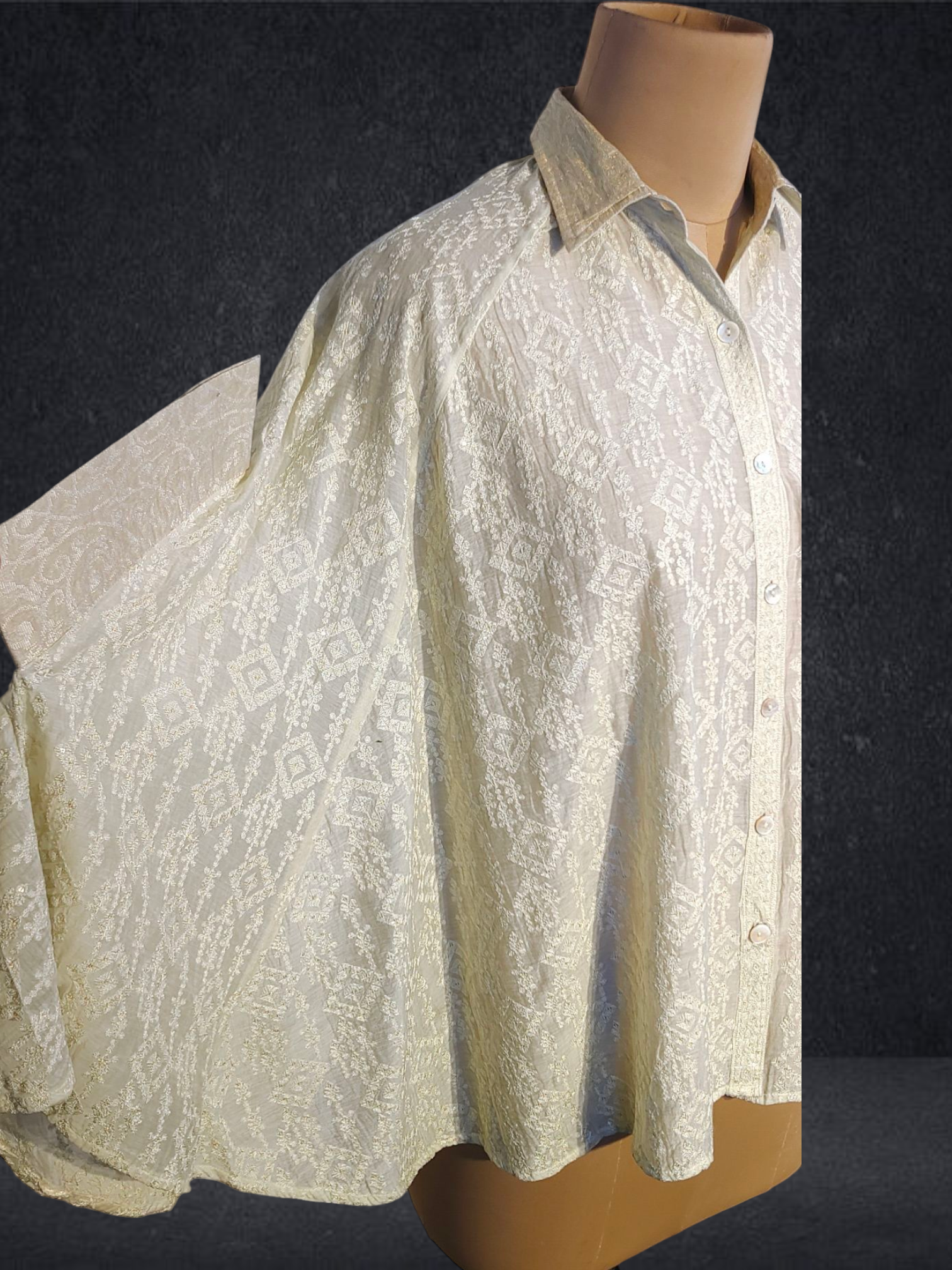 Stitched Embroidered Short Shirt VISHAL KAPUR STUDIO