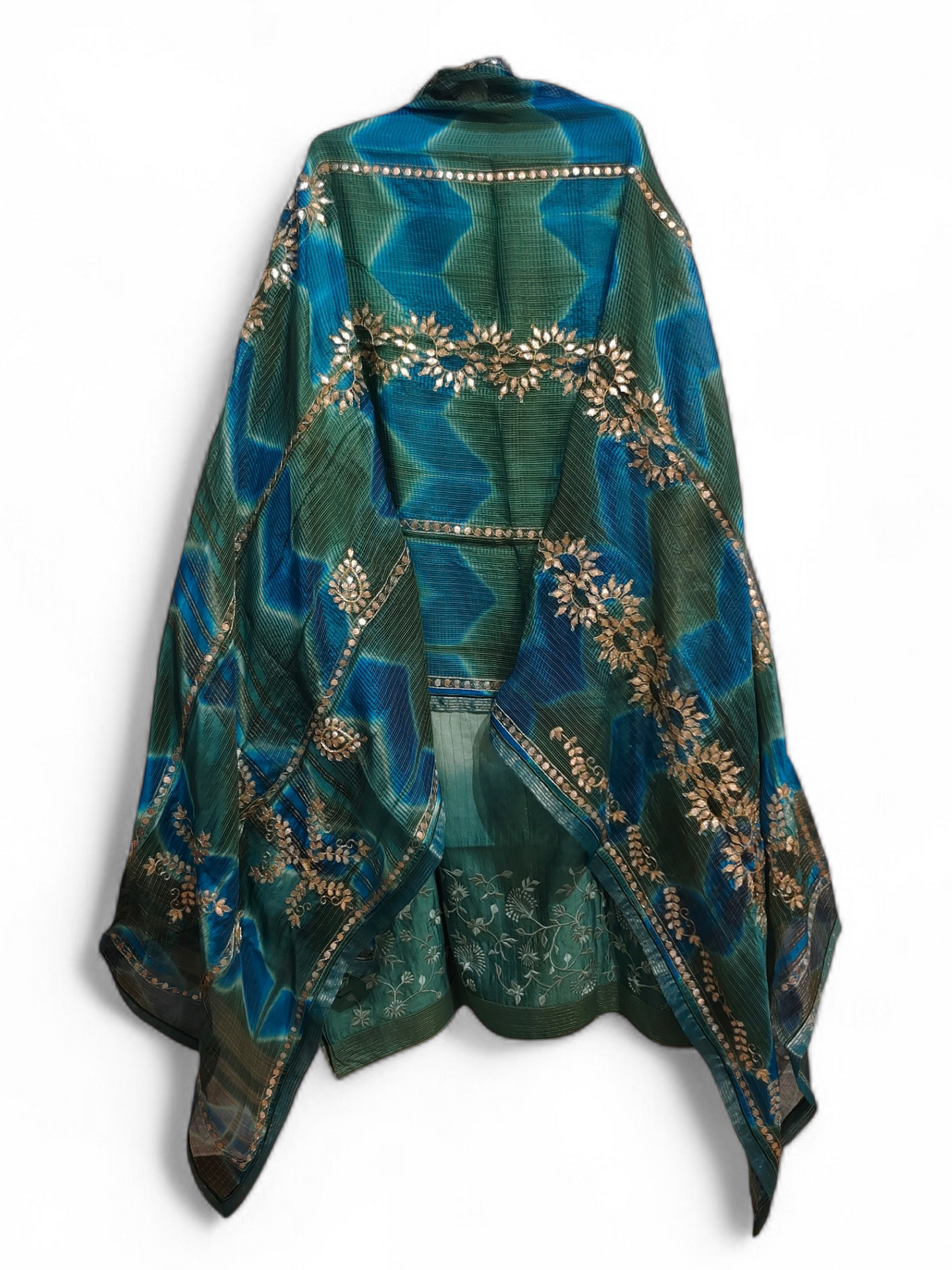 Semi Stitched Formal chanderi Suitset