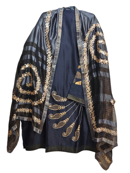 Semi Stitched Formal Chanderi Suitset