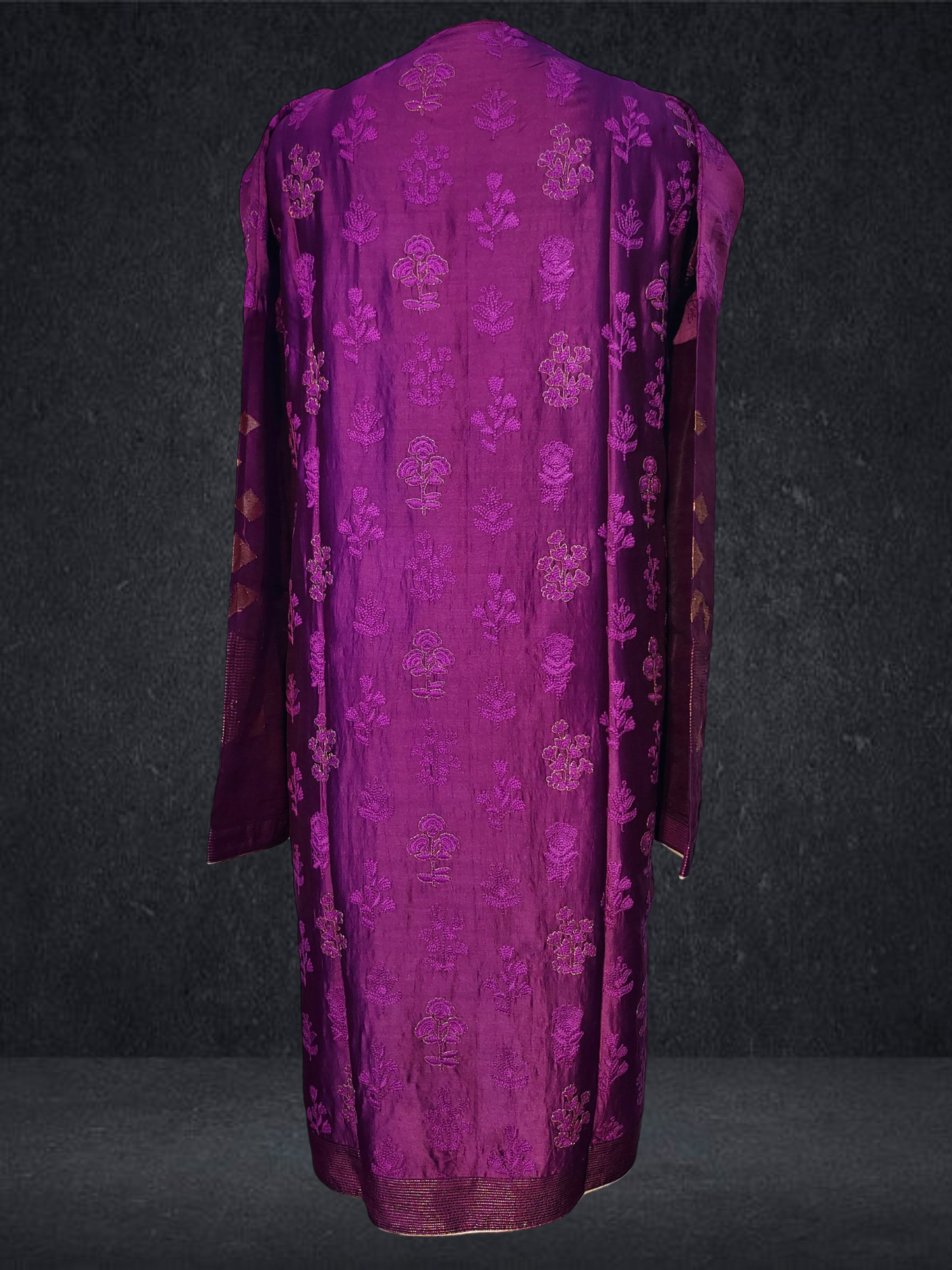 Semi Stitched Formal chanderi Kurta