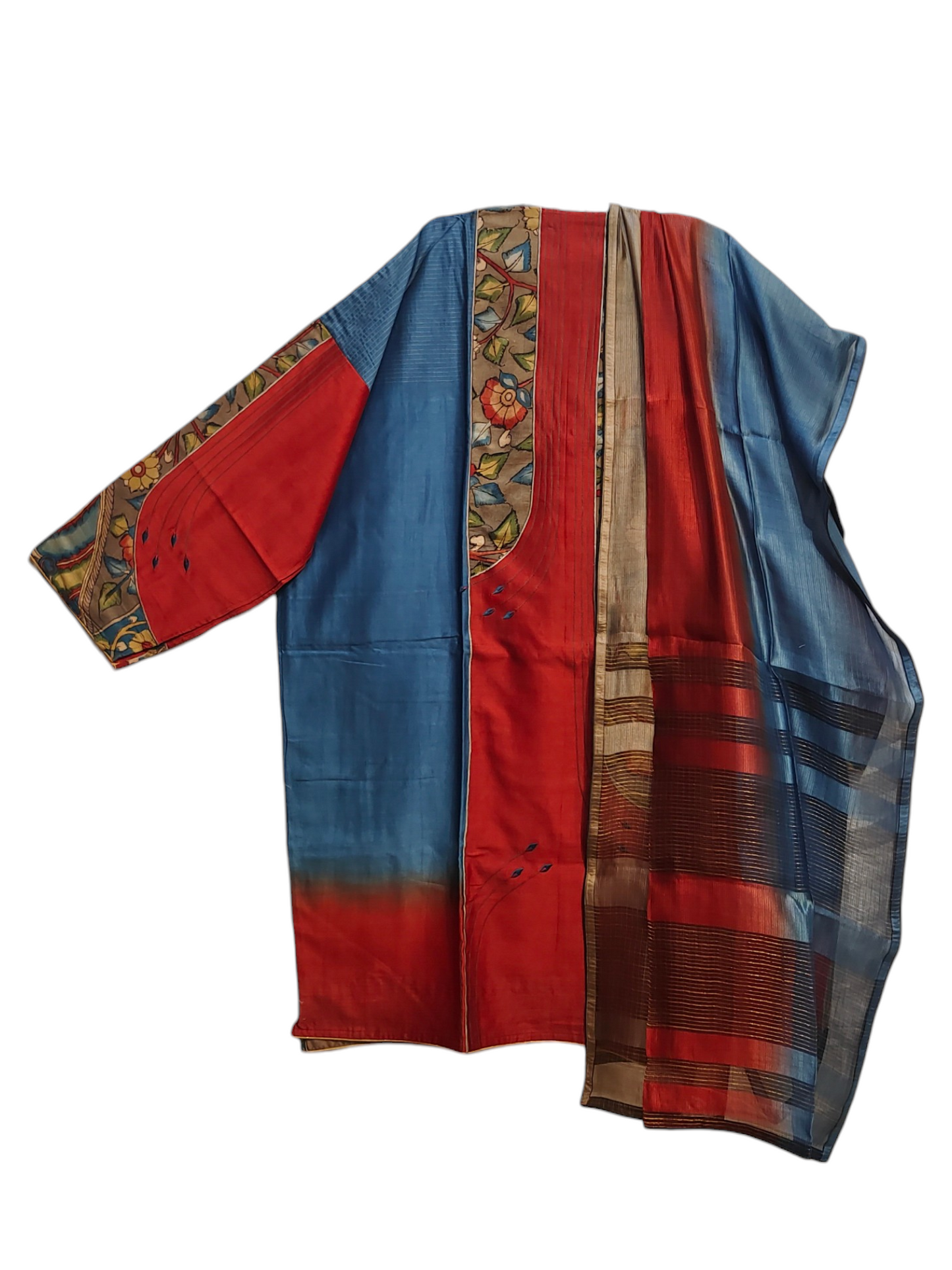 Semi Stitched Chanderi Formal Kurta VISHAL KAPUR