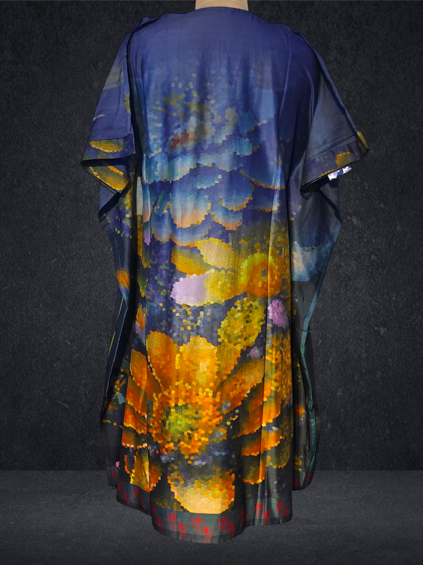 Stitched Chanderi Digital Printed Kaftan VISHAL KAPUR STUDIO