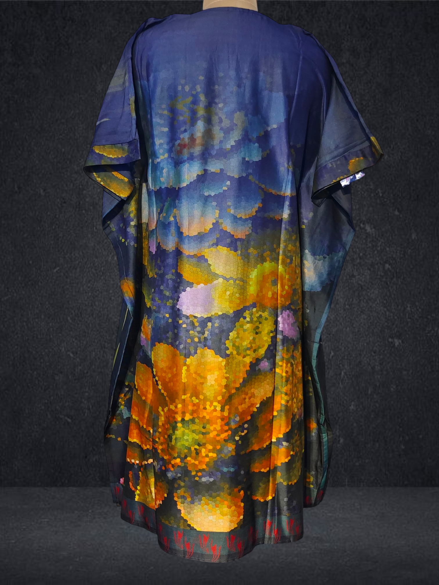 Stitched Chanderi Digital Printed Kaftan VISHAL KAPUR STUDIO