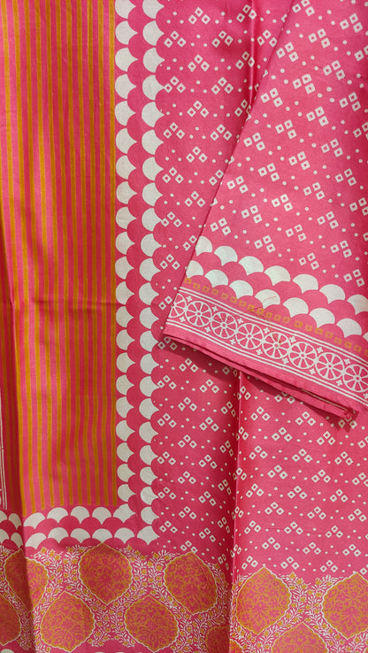 Semi Stitched Chanderi Casual kurta