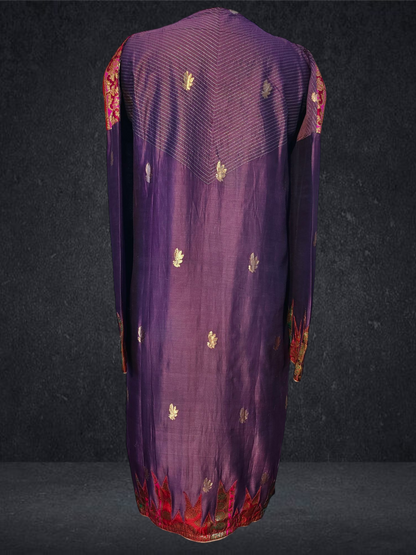 Semi Stitched Chanderi Kurta