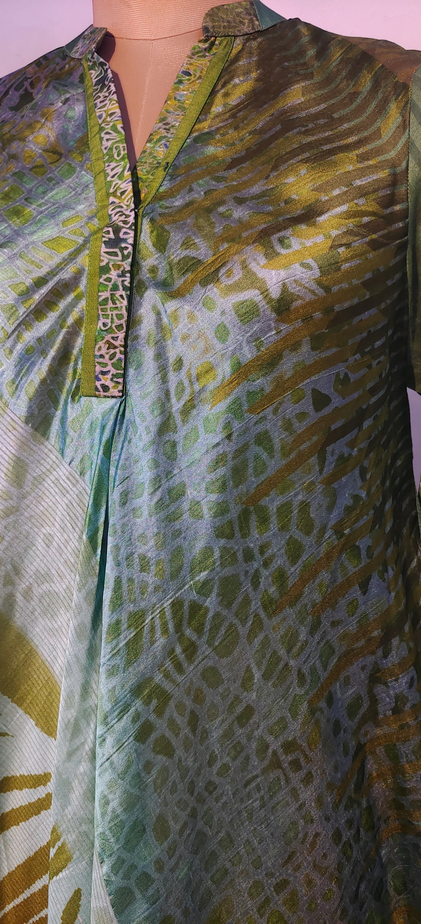 Stitched Chanderi dress