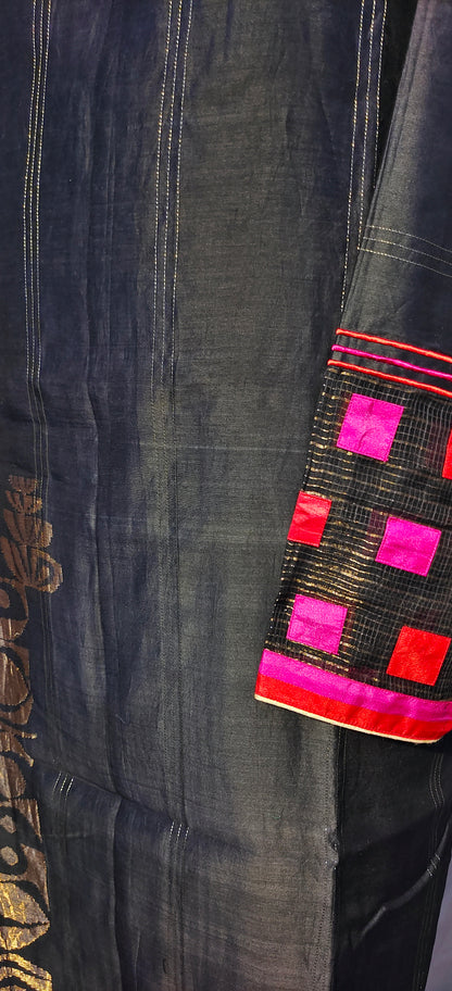 Semi Stitched Chanderi kurta VISHAL KAPUR