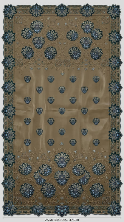 Customised Chanderi Embroidered set