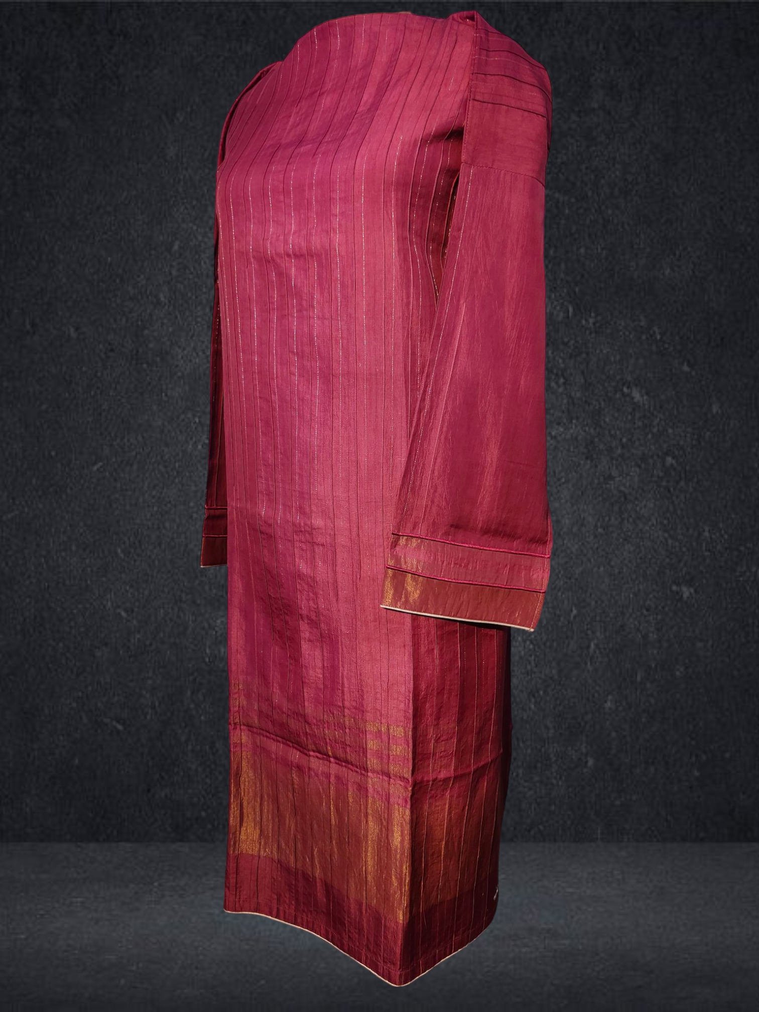 Semi Stitched Chanderi kurta VISHAL KAPUR
