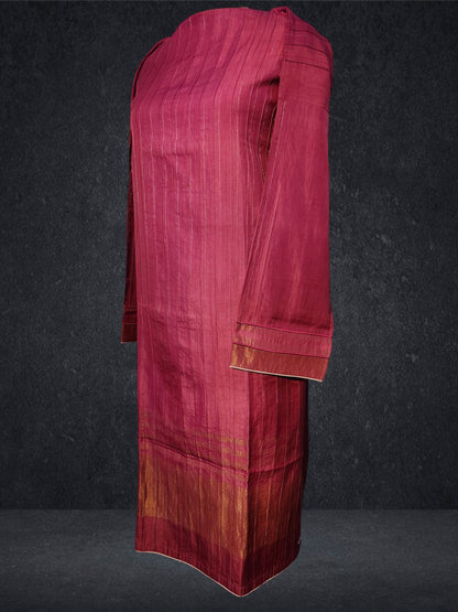 Semi Stitched Chanderi kurta VISHAL KAPUR