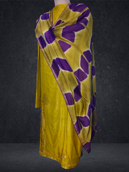Semi Stitched Formal chanderi Suitset VISHAL KAPUR
