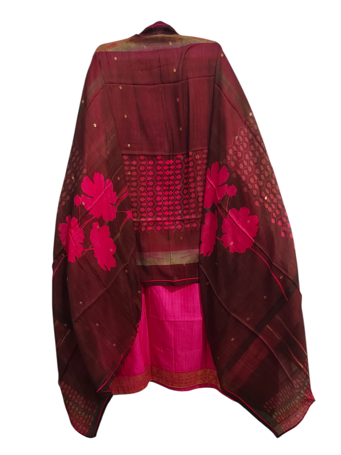 Semi Stitched Formal chanderi Suitset