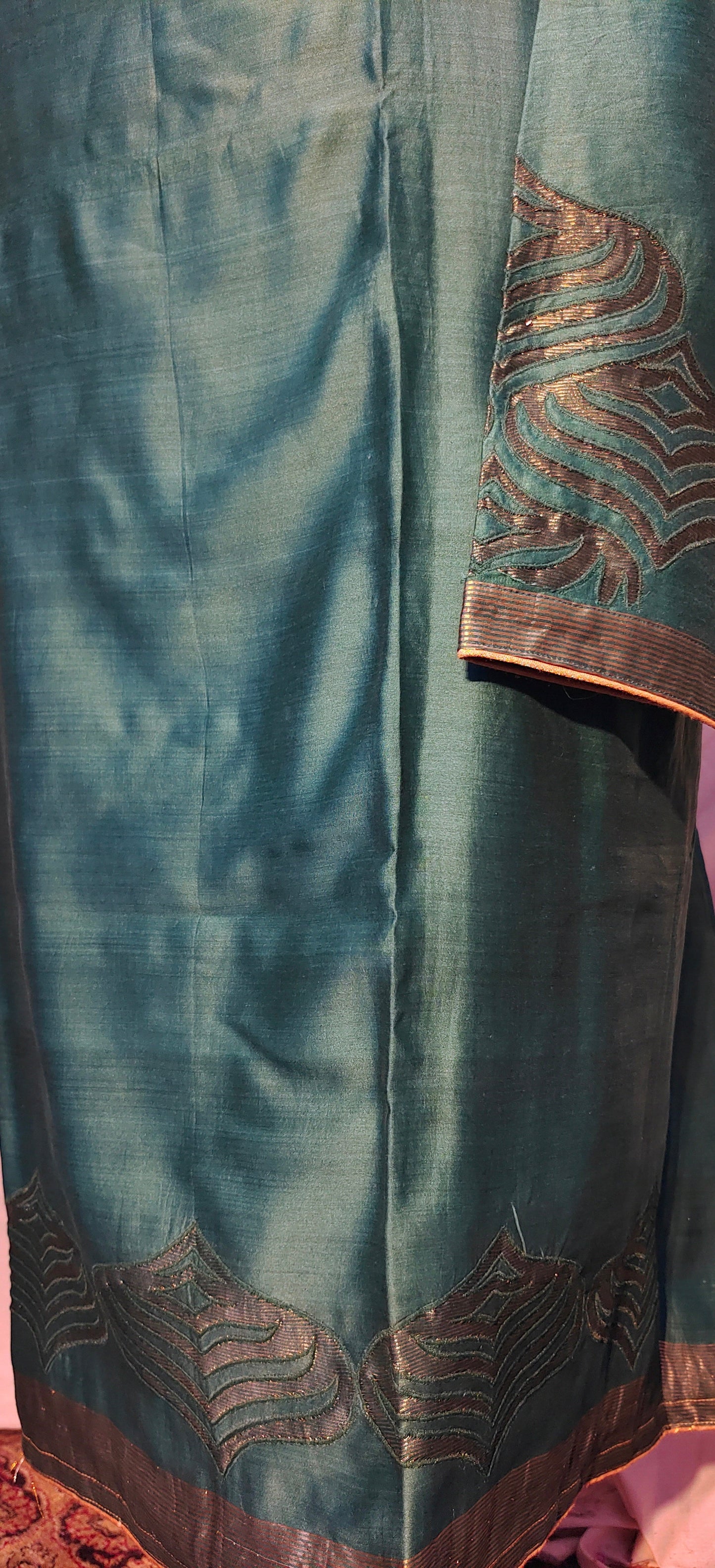 Semi Stitched Chanderi kurta VISHAL KAPUR