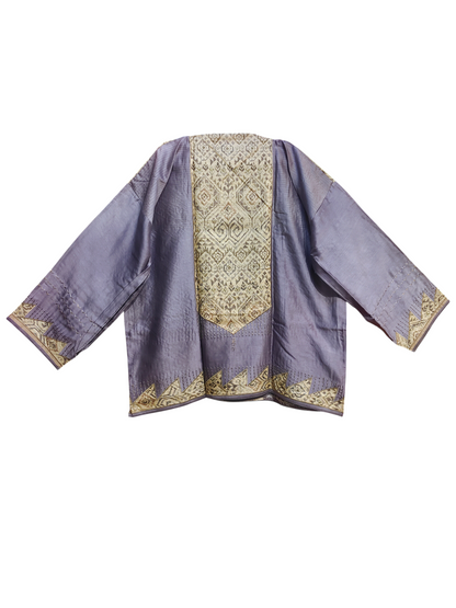 Semi Stitched Chanderi Ajrakh Short Tunic