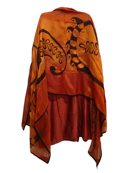 Semi Stitched Chanderi Formal Suitset
