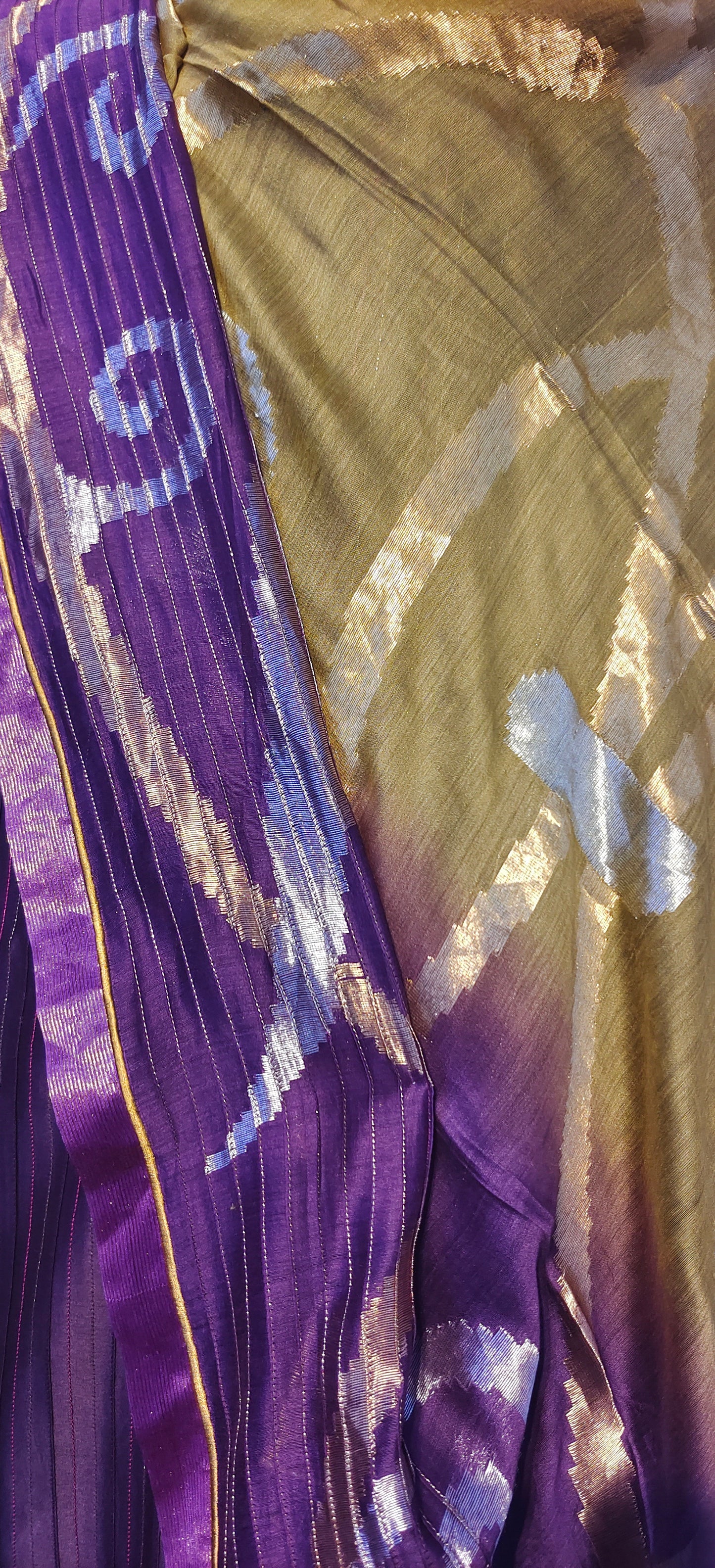 Semi Stitched Formal chanderi Suitset