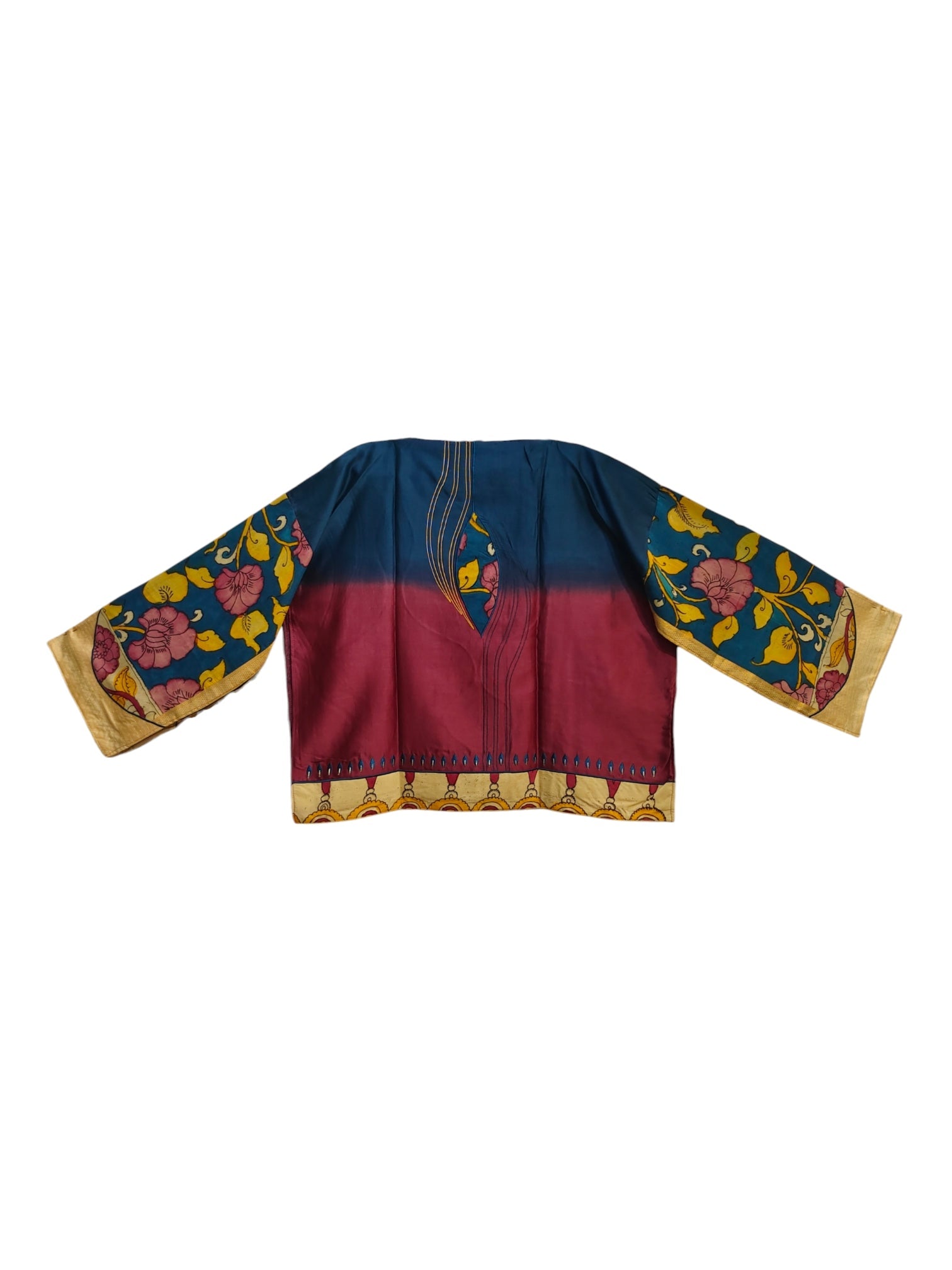 Semi Stitched Chanderi Kalamkari Ɓlouse VISHAL KAPUR STUDIO