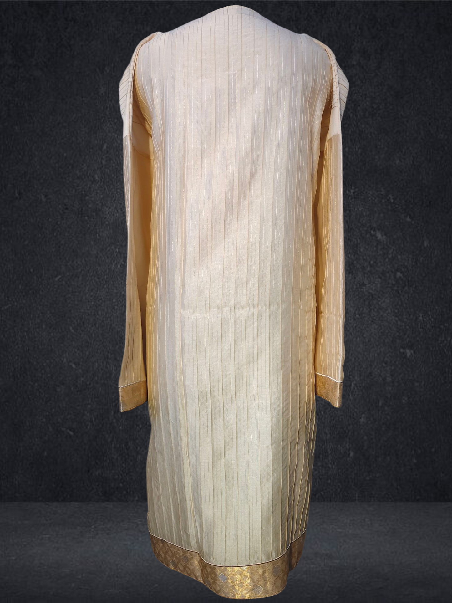 Semi Stitched Chanderi kurta