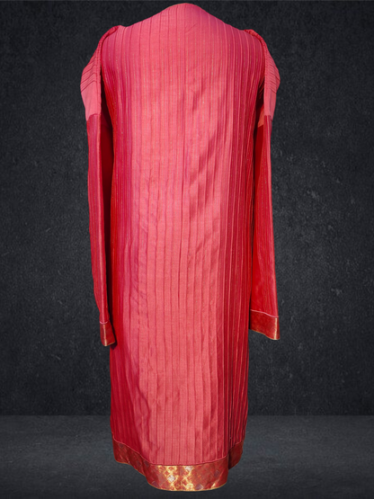 Semi Stitched Formal chanderi Suitset