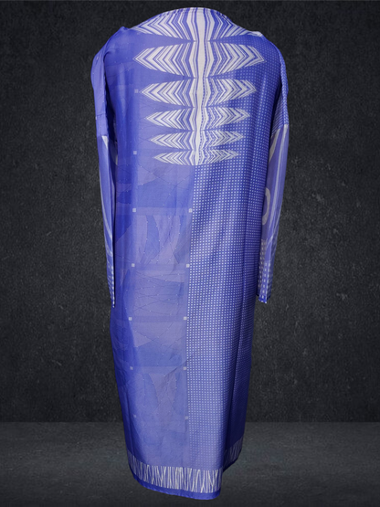Semistitched chanderi printed kurta