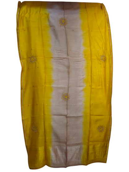 Semi Stitched Formal chanderi Suitset