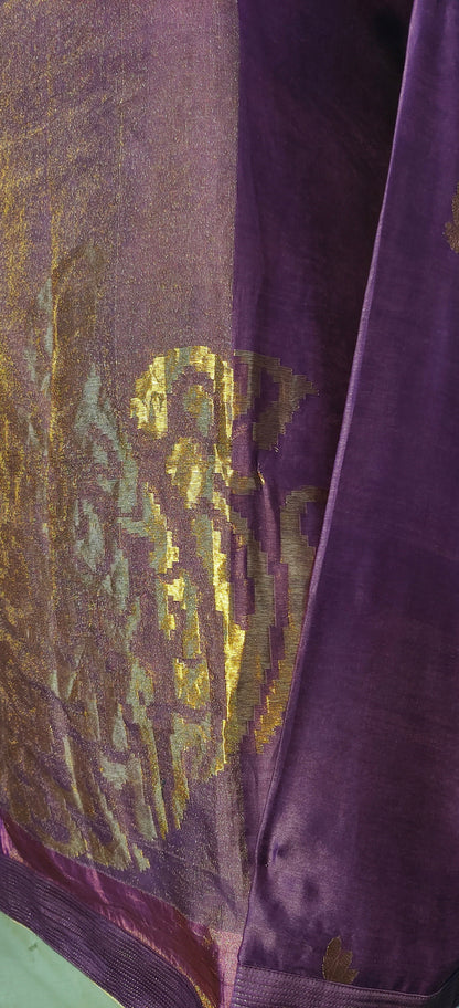 Semi Stitched Chanderi Zariwoven Short Tunic VISHAL KAPUR STUDIO